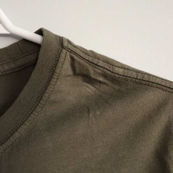 The North Face Men's Sz M Green Bath GPS Stretch Crew Short Sleeve T-Shirt Top - Picture 6 of 13